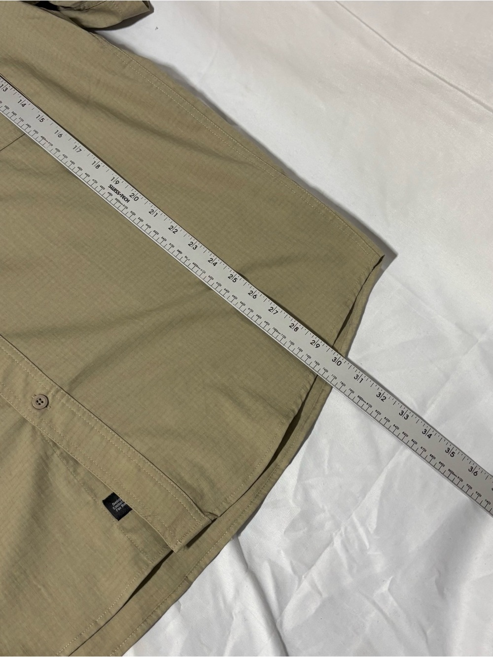 Carhartt Ripstop Utility Work Shirt Khaki Short Sleeve Men's XL - Picture 6 of 6